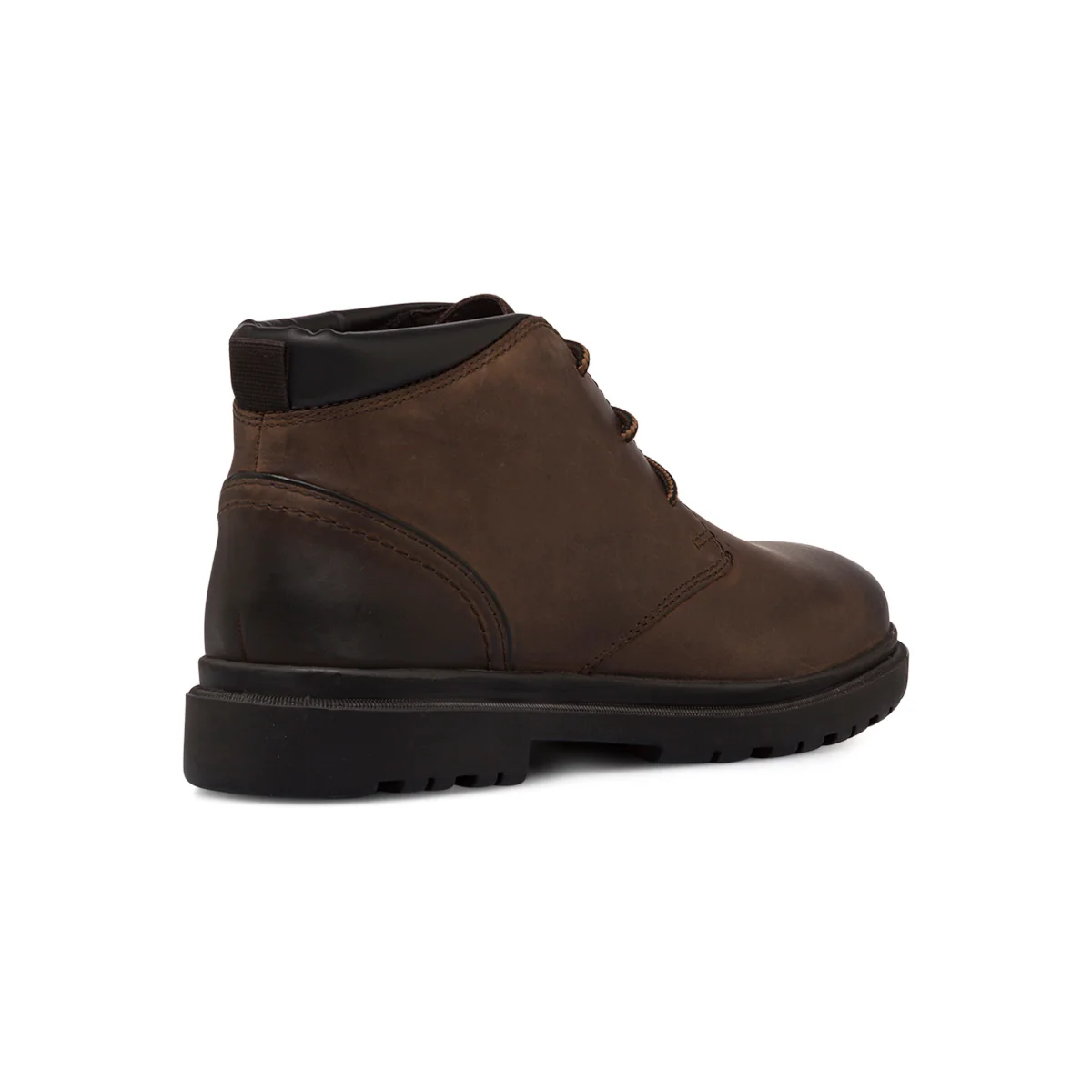 Polacchine in pelle marrone scuro da uomo Geox Andalo - Image 3