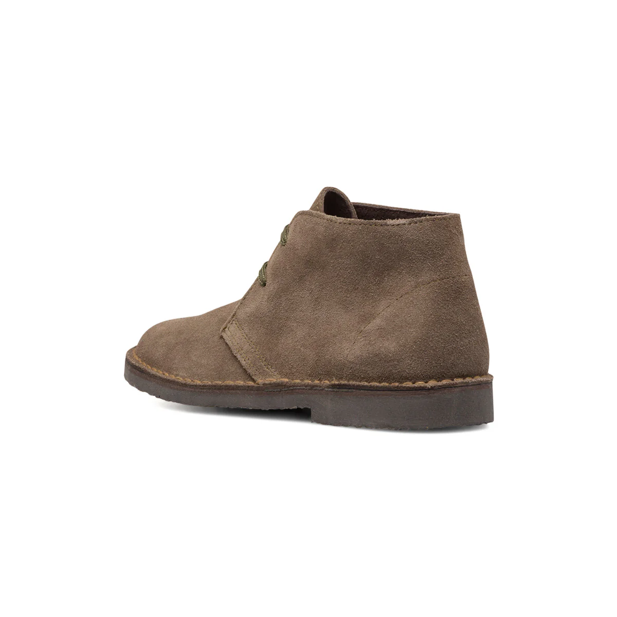 Polacchine khaki da donna in pelle scamosciata Primopiano - Image 3