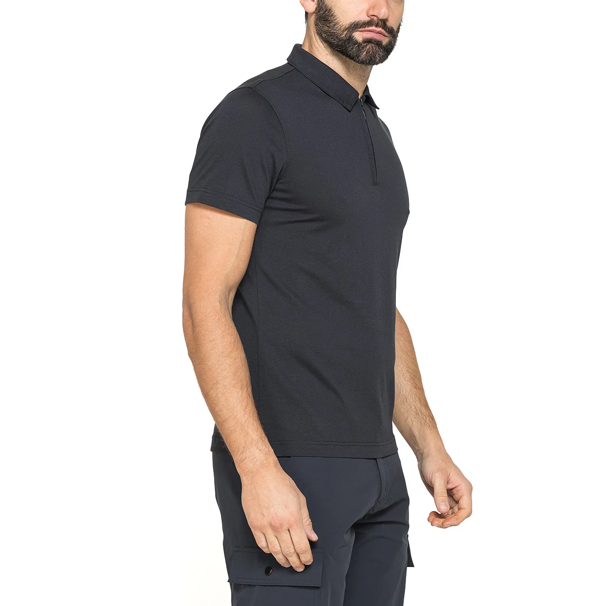 Polo blu da Uomo a maniche corte con chiusura a zip Carrera Jeans - Image 2