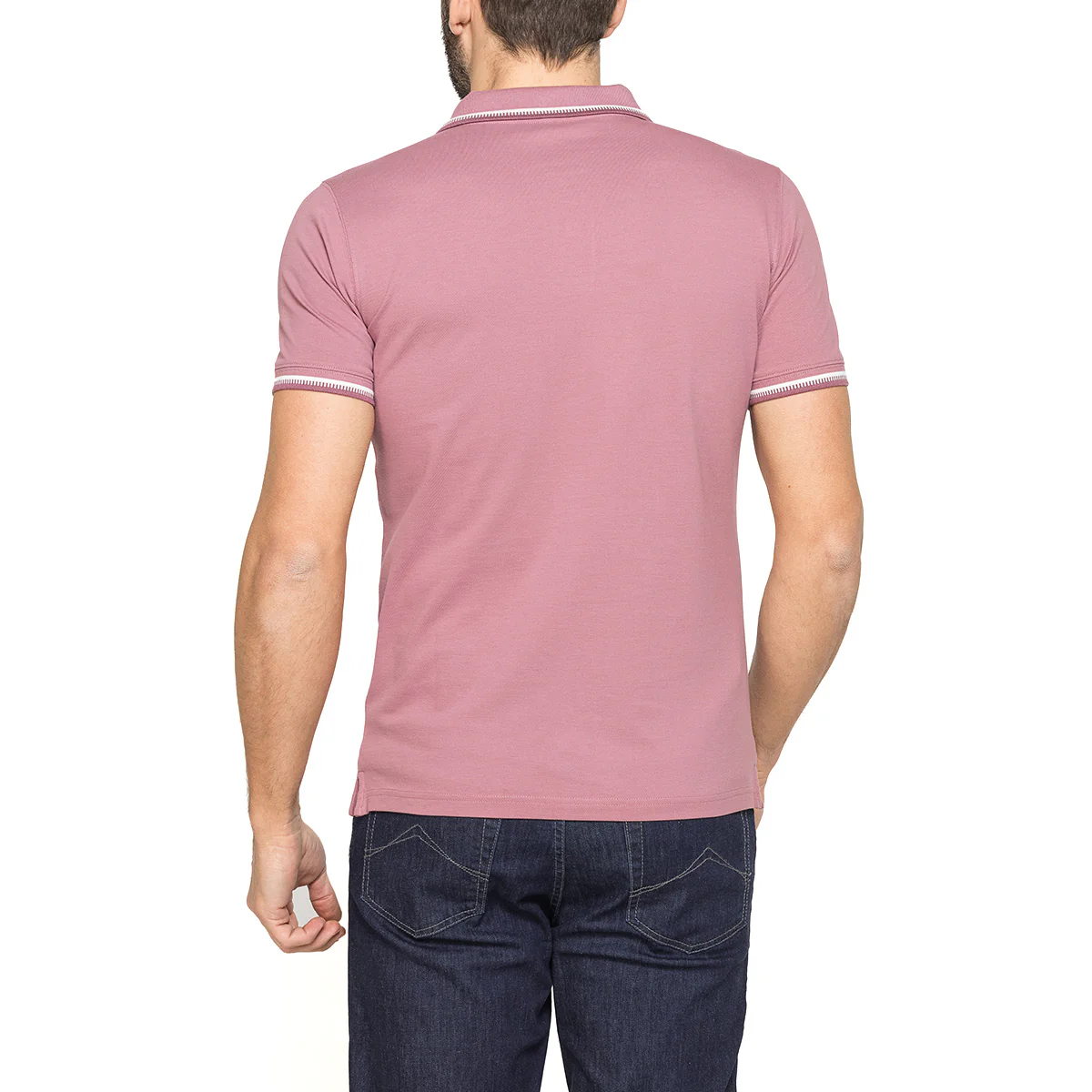 Polo rosa da Uomo a maniche corte in Cotone Carrera Jeans - Image 3