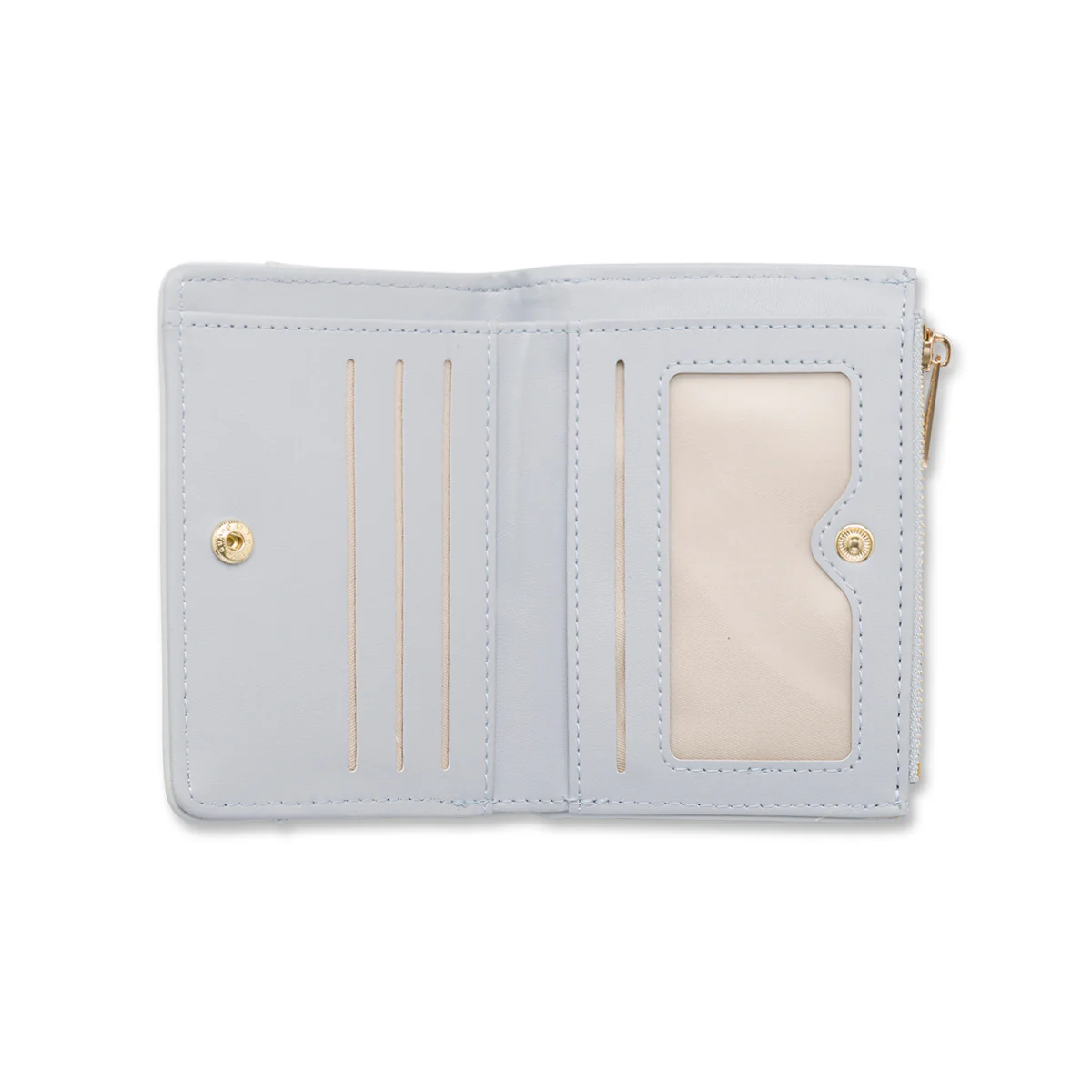 Portafoglio Azzurro da Donna con logo in metallo Lora Ferres - Image 3
