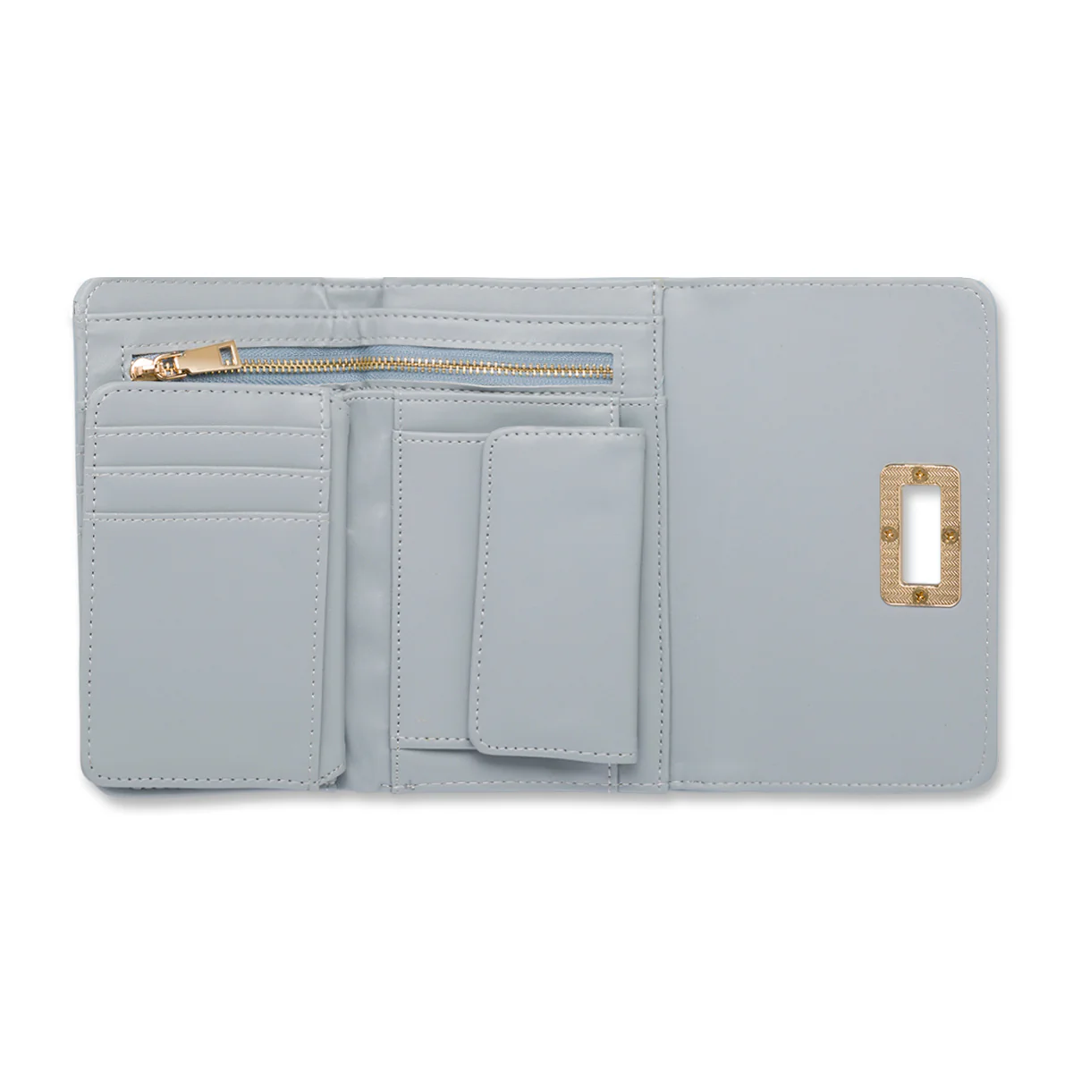 Portafoglio azzurro da donna con logo Romeo Gigli Milano Misty - Image 4