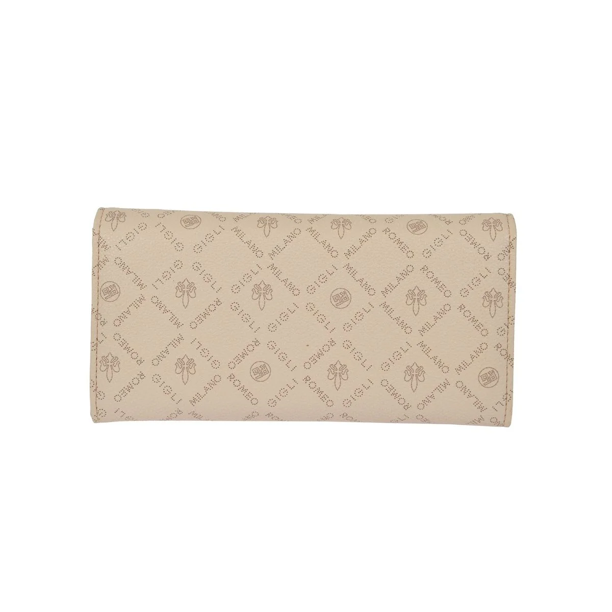 Portafoglio beige con logo su tutta la superficie Romeo Gigli Halley - Image 3