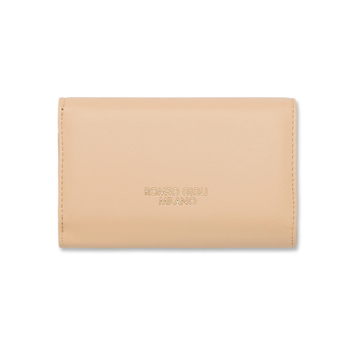 Portafoglio beige da donna con logo Romeo Gigli Milano Misty - Image 3