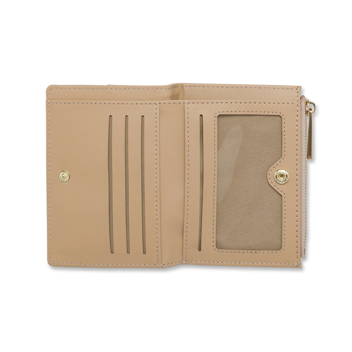 Portafoglio beige da Donna con motivi geometrici Lora Ferres - Image 3