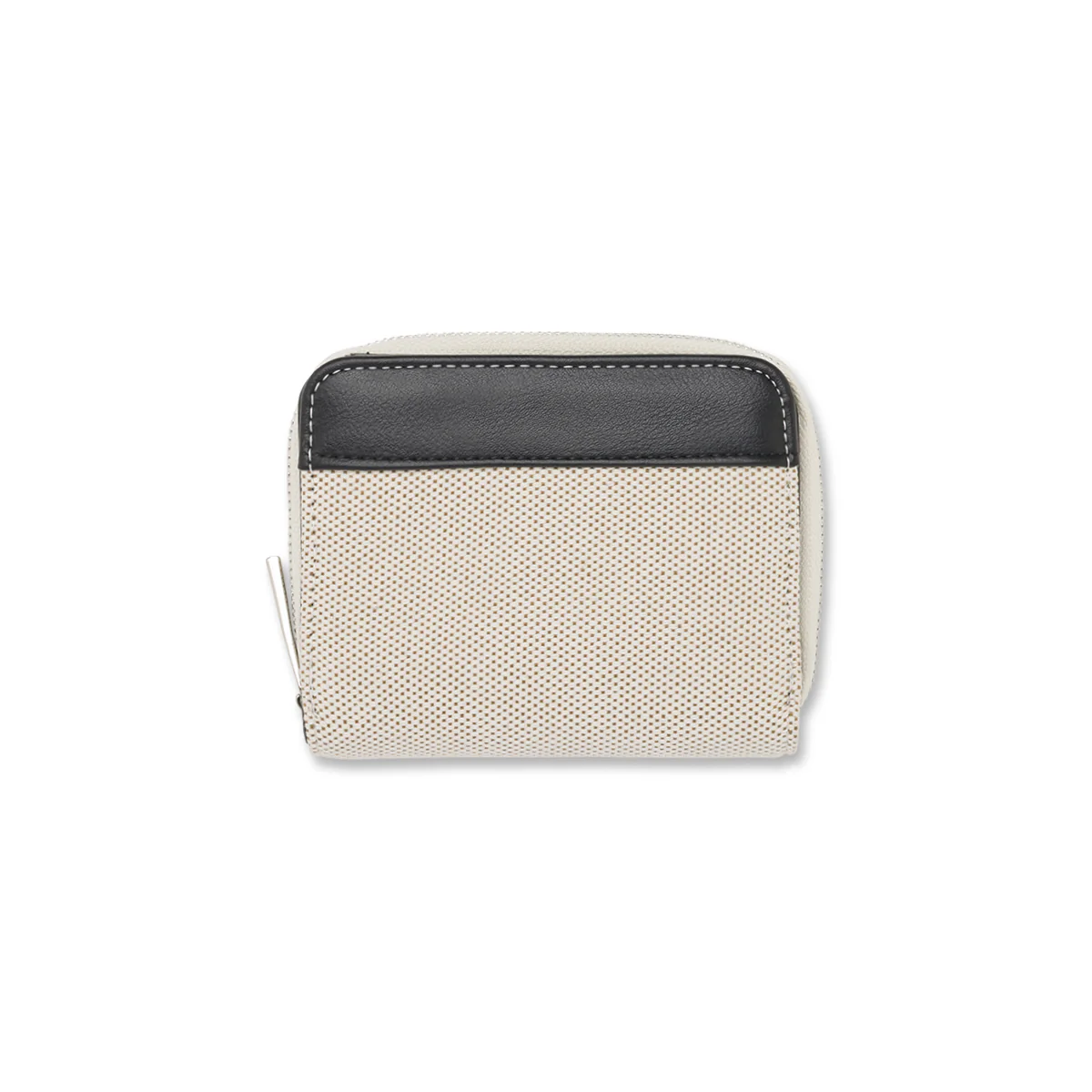 Portafoglio Bianco con interno nero da Donna con zip Lora Ferres