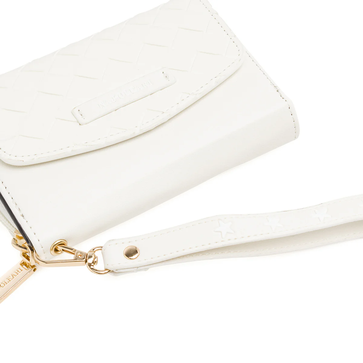 Portafoglio Bianco da Donna con pattina intrecciata Naj Oleari - Image 5
