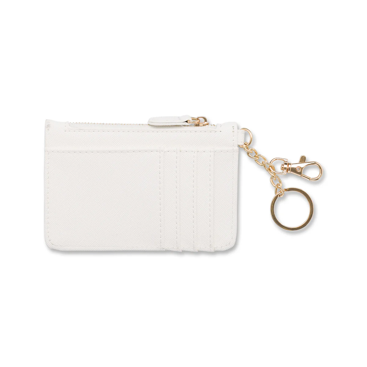 Portafoglio bianco da Donna con portachiave in metallo Lora Ferres - Image 2