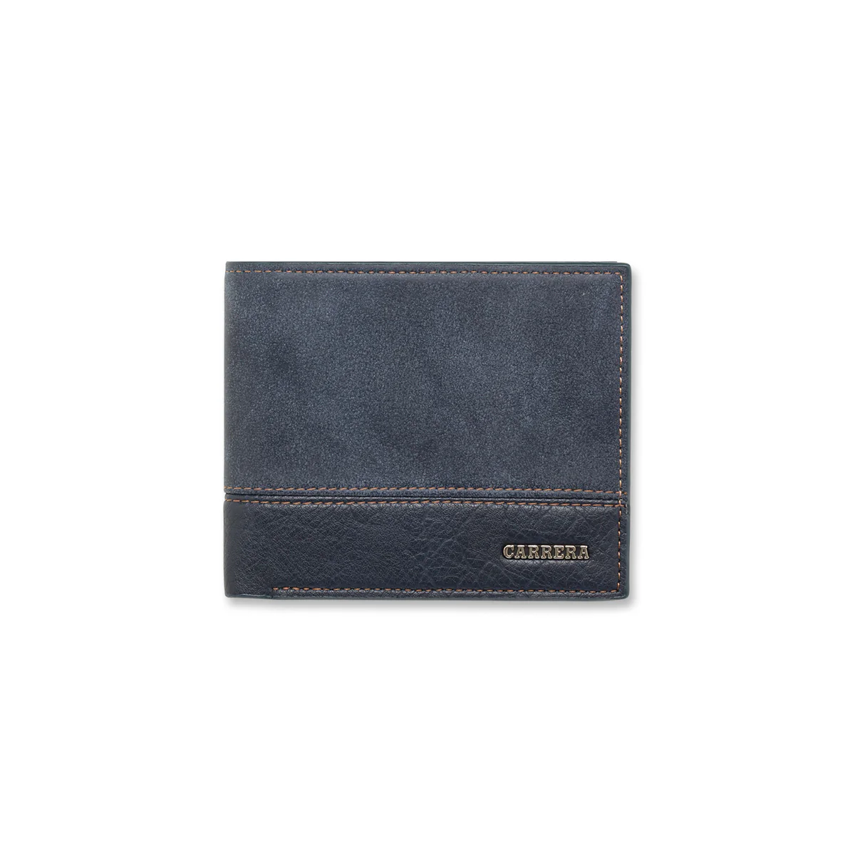 Portafoglio blu da uomo con logo in metallo Carrera Jeans New York
