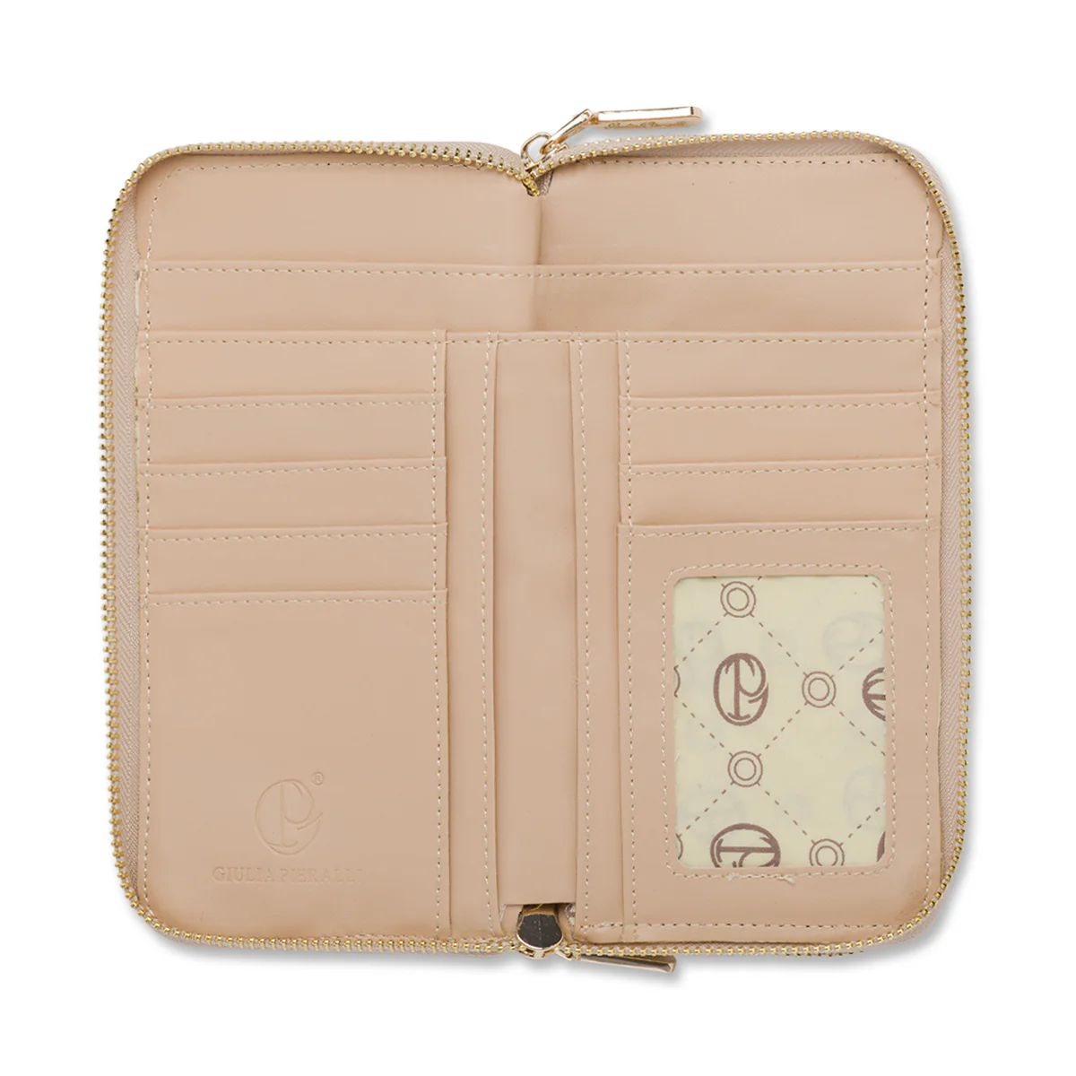 Portafoglio da Donna beige con decorazioni traforate Giulia Pieralli - Image 3