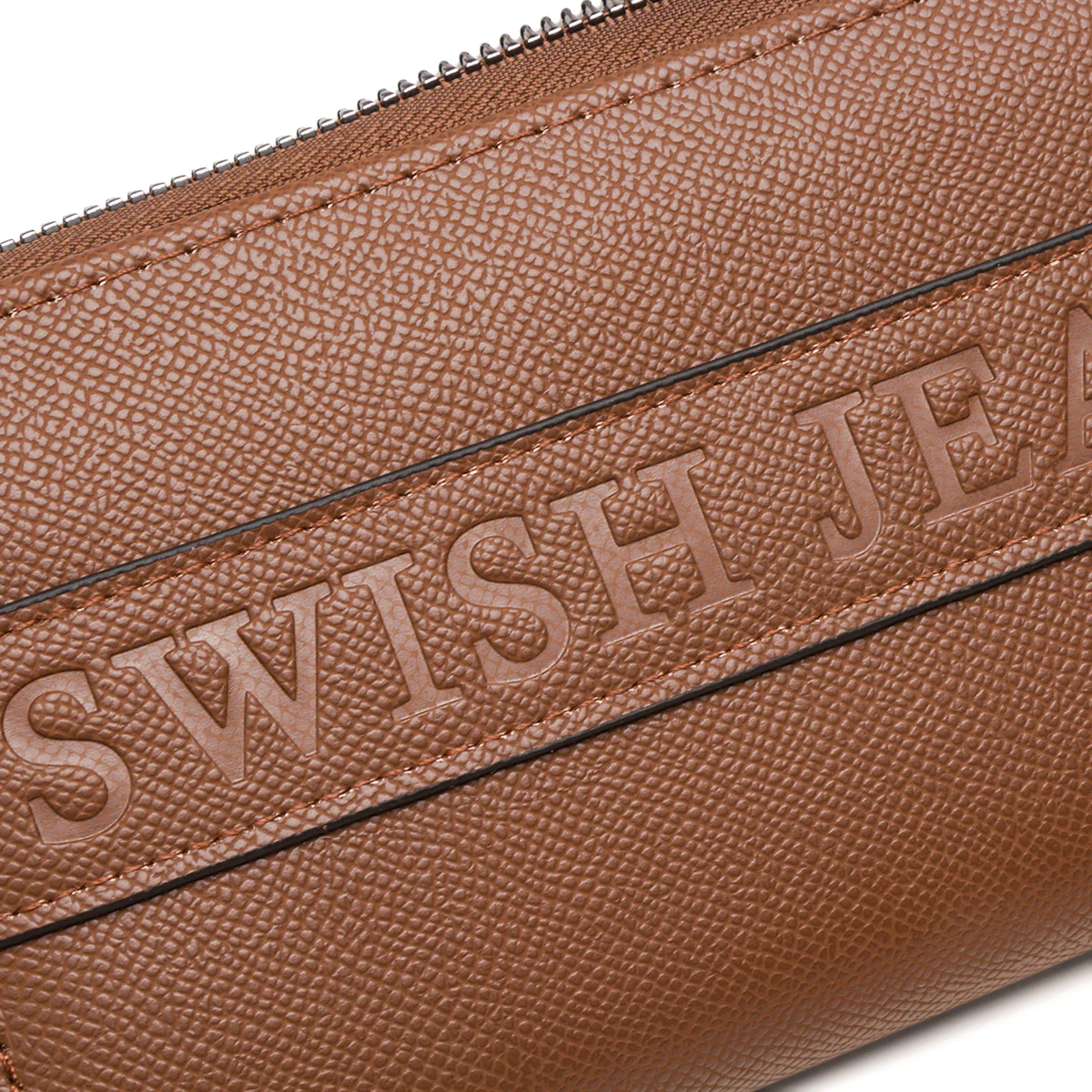 Portafoglio da donna color cuoio con logo Swish Jeans - Image 5