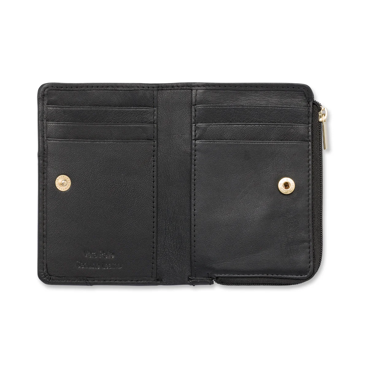 Portafoglio da donna in pelle nero con logo Coconuda - Image 3