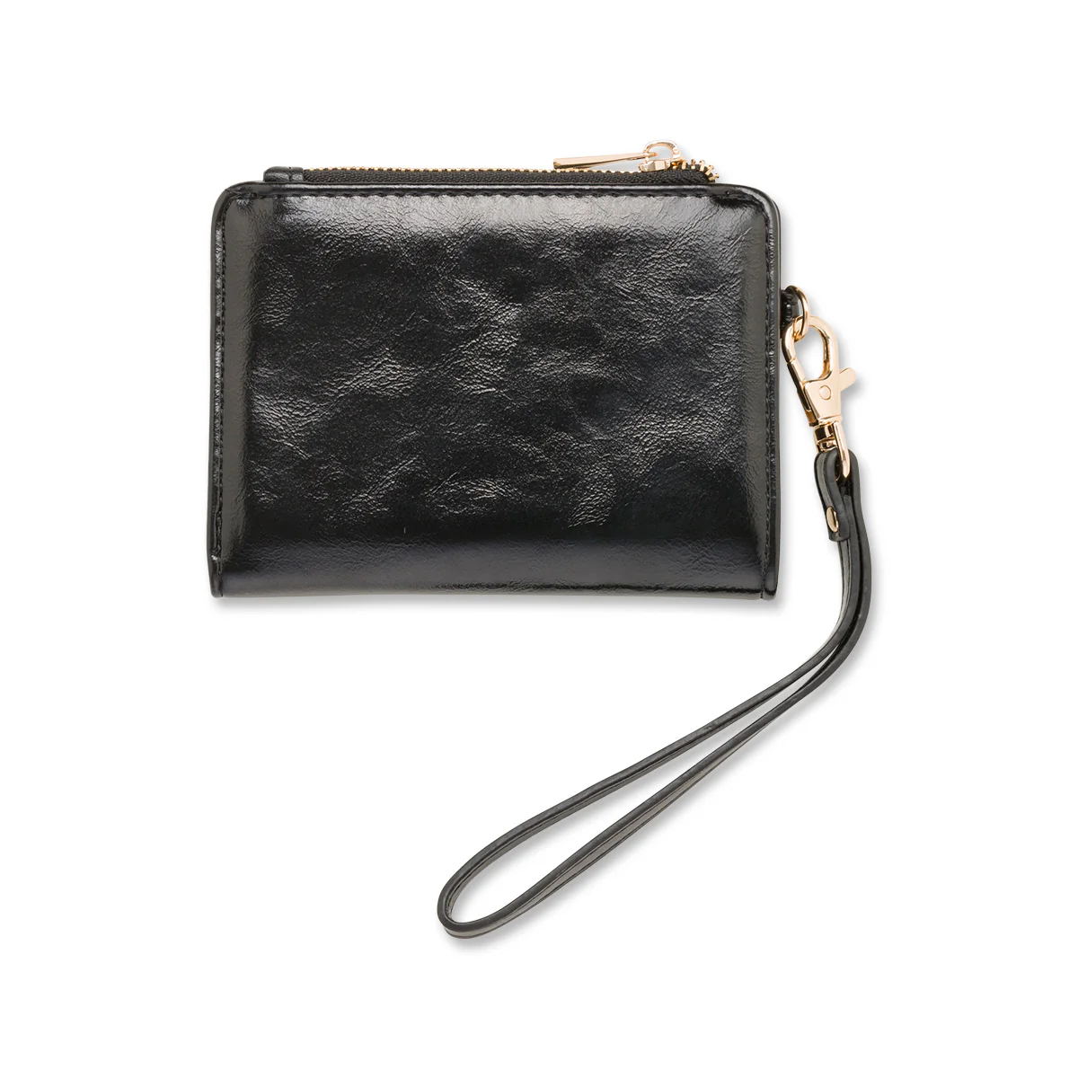 Portafoglio da donna nero con logo Lora Ferres - Image 2