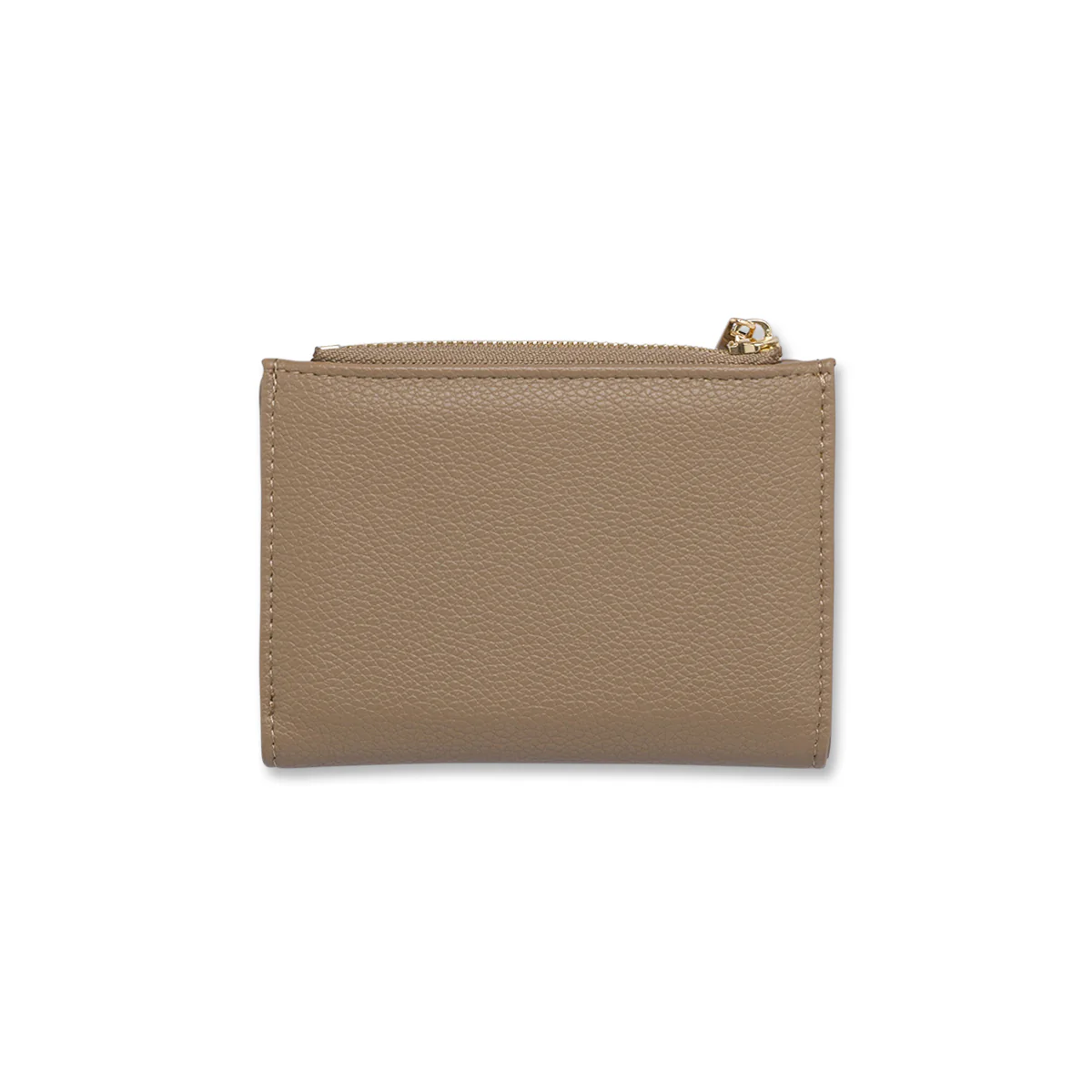 Portafoglio da Donna taupe effetto martellato con zip Lora Ferres - Image 2