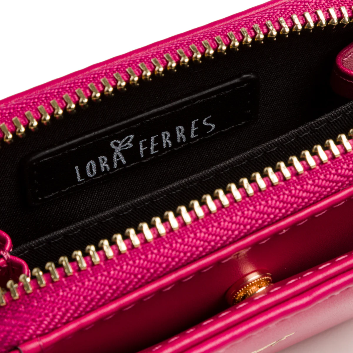 Portafoglio fucsia da donna Lora Ferres - Image 4