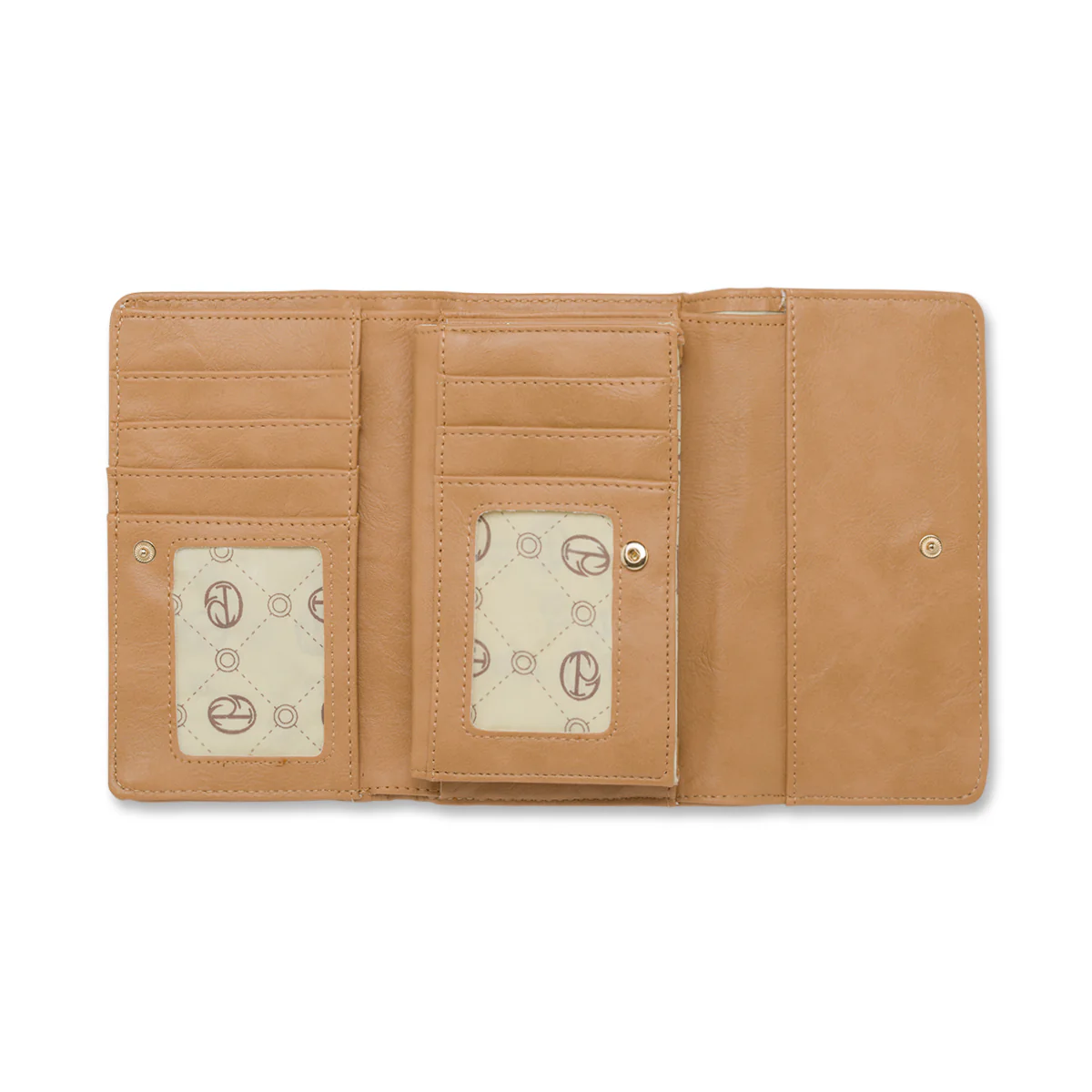 Portafoglio grande Donna marrone con stampa monogram Giulia Pieralli - Image 3