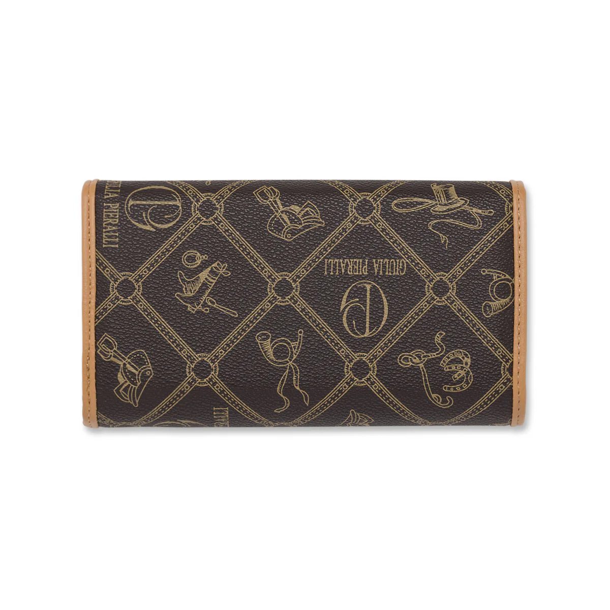 Portafoglio grande Donna marrone con stampa monogram Giulia Pieralli - Image 4