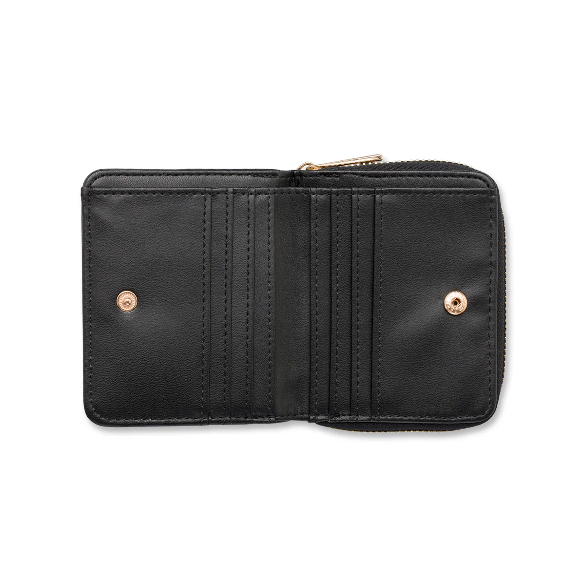 Portafoglio Nero da Donna con logo in metallo Lora Ferres - Image 3