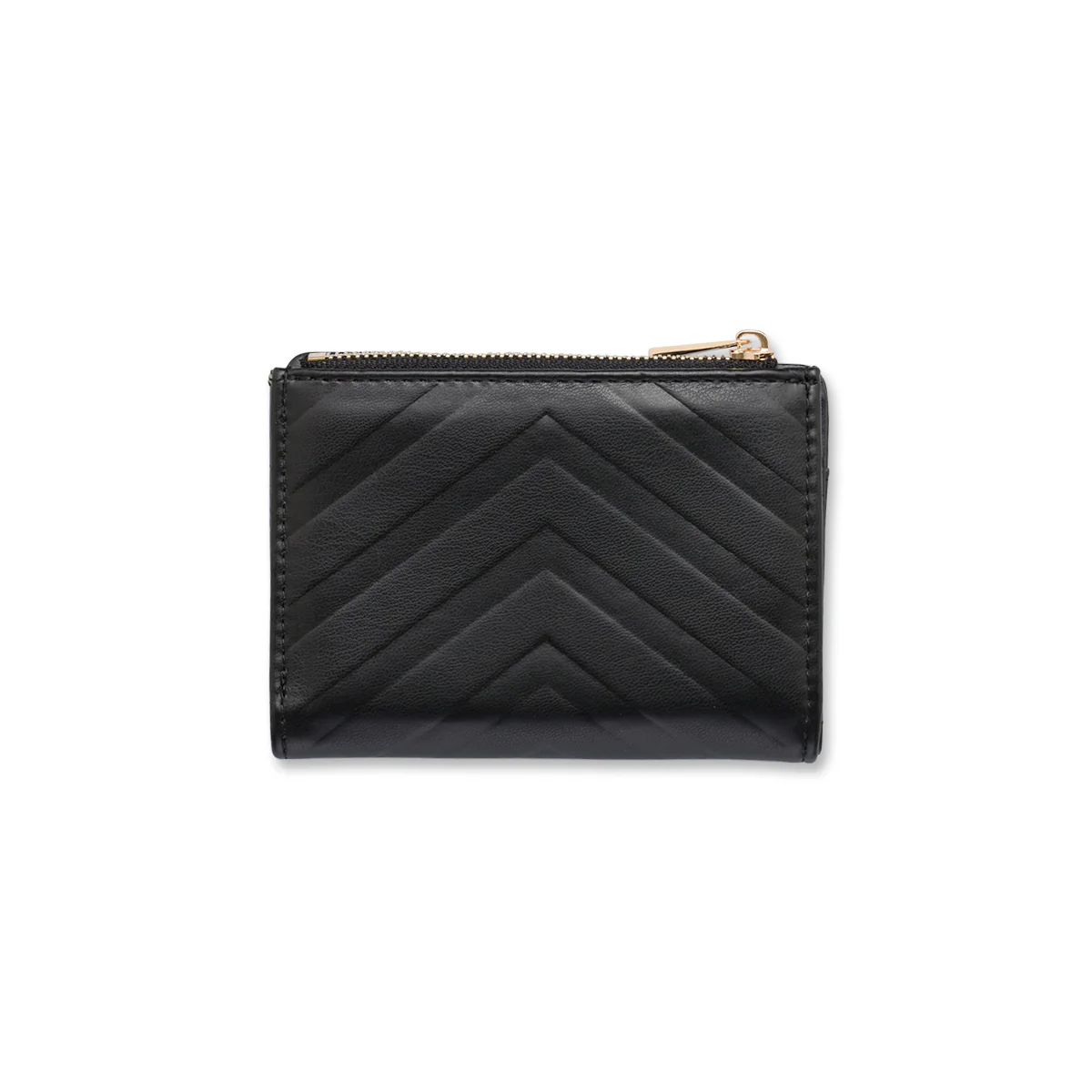 Portafoglio nero da Donna con logo in metallo Lora Ferres - Image 2