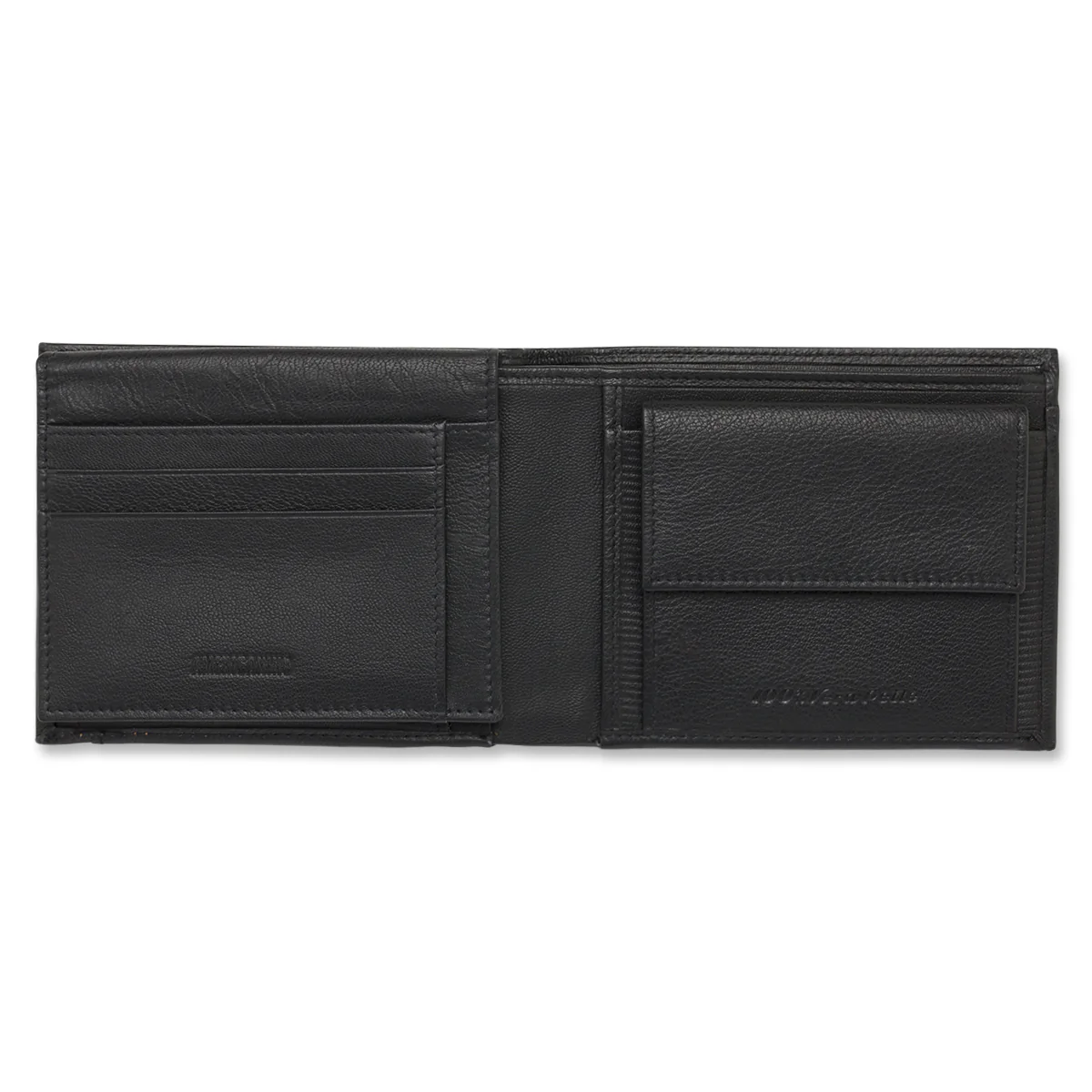 Portafoglio nero da Uomo in vera pelle con inserto texture Americanino - Image 3