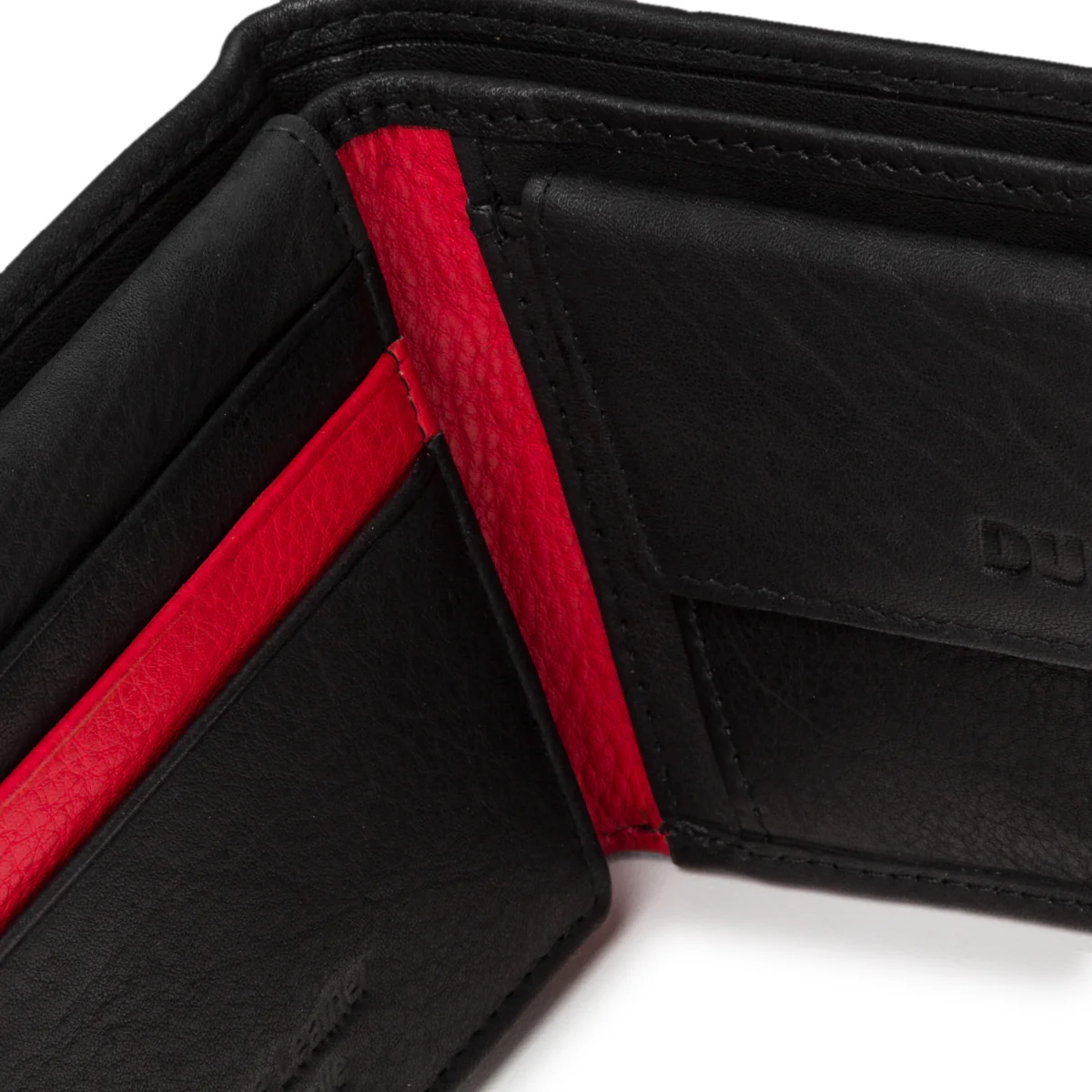 Portafoglio nero in pelle con logo Ducati - Image 6