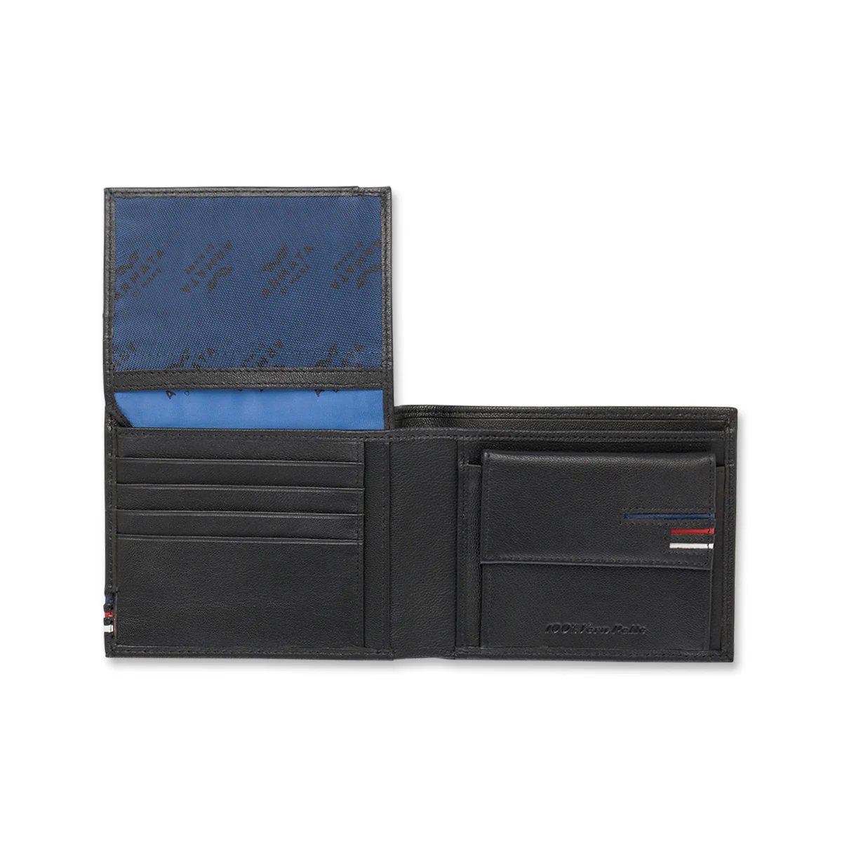 Portafoglio nero in pelle da uomo Armata di Mare - Image 4