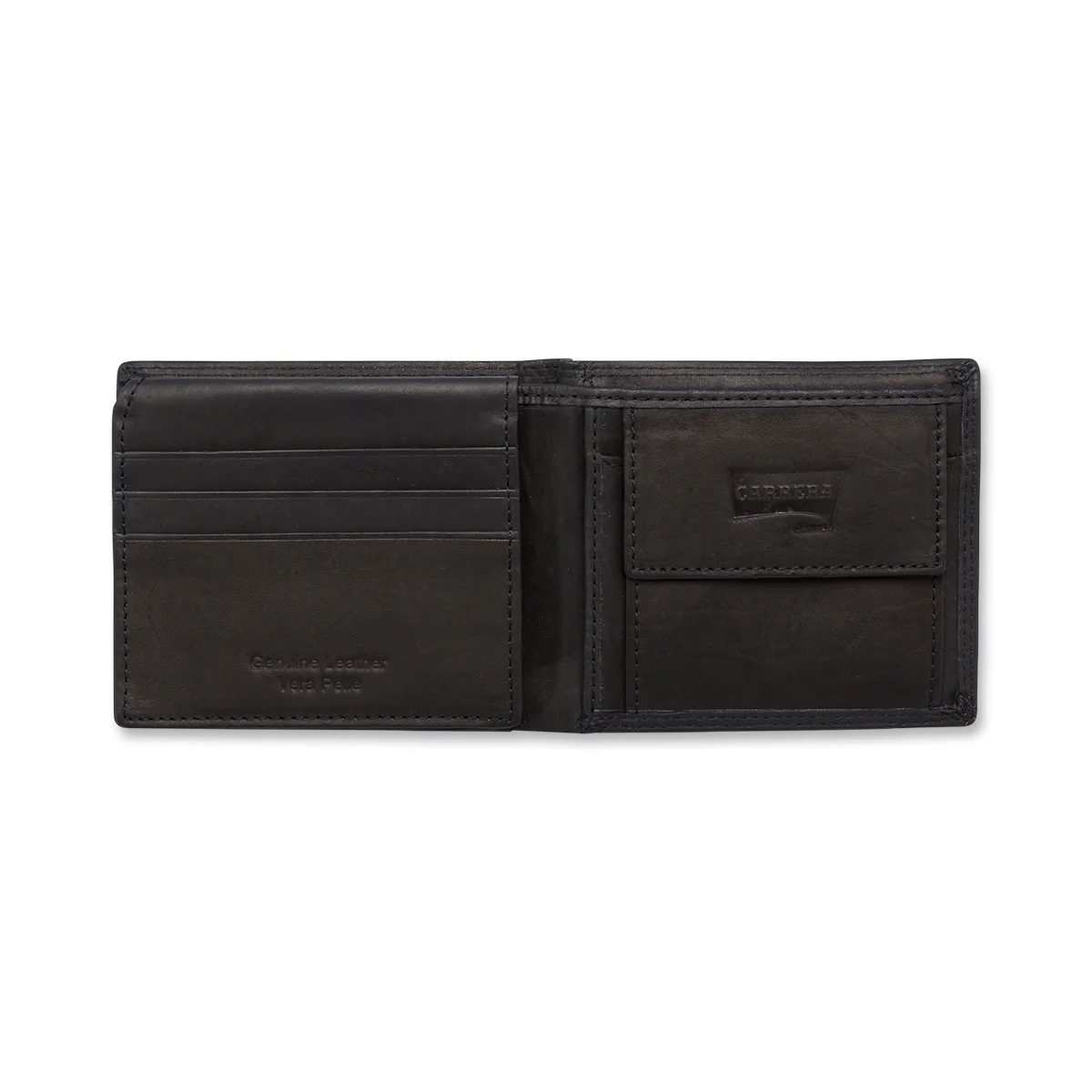 Portafoglio nero in pelle da uomo Carrera Jeans Howlett - Image 2