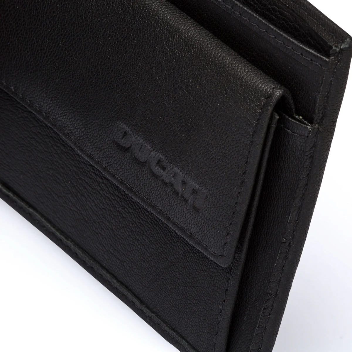 Portafoglio nero in pelle da uomo Ducati - Image 6