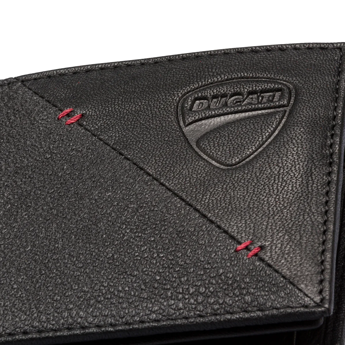 Portafoglio nero in pelle da uomo Ducati - Image 4