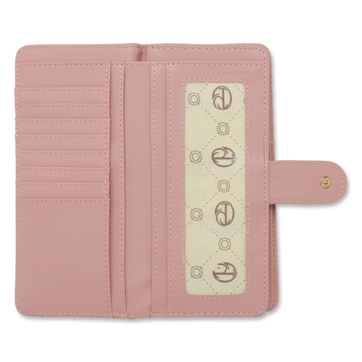 Portafoglio rosa da Donna con chiusura a bottone Giulia Pieralli - Image 4