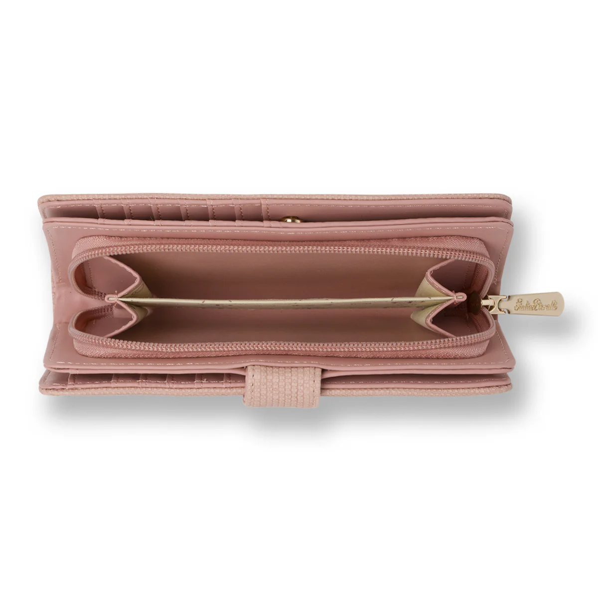 Portafoglio rosa da Donna con chiusura a bottone Giulia Pieralli - Image 5