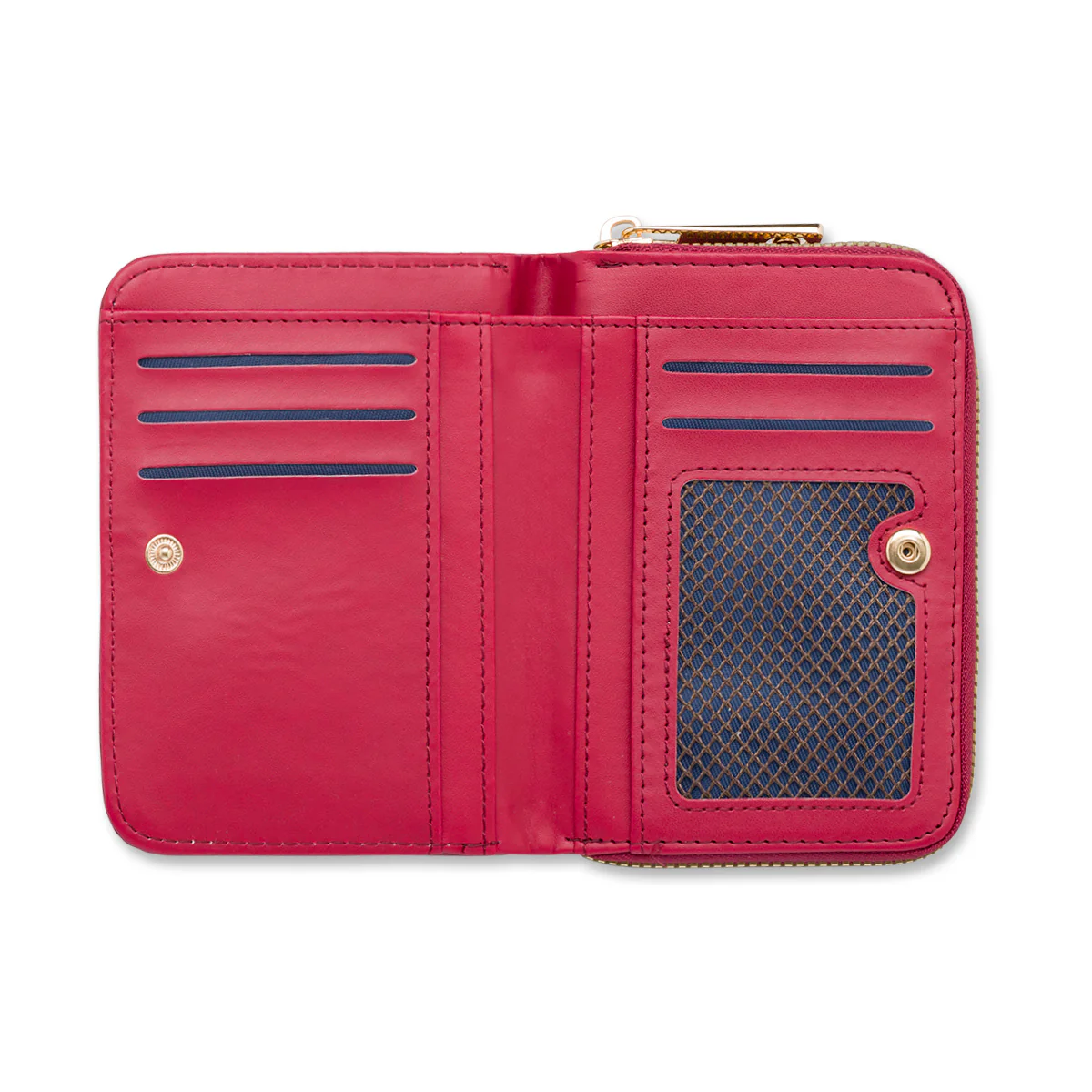 Portafoglio rosso da donna Carrera Jeans con logo - Image 3
