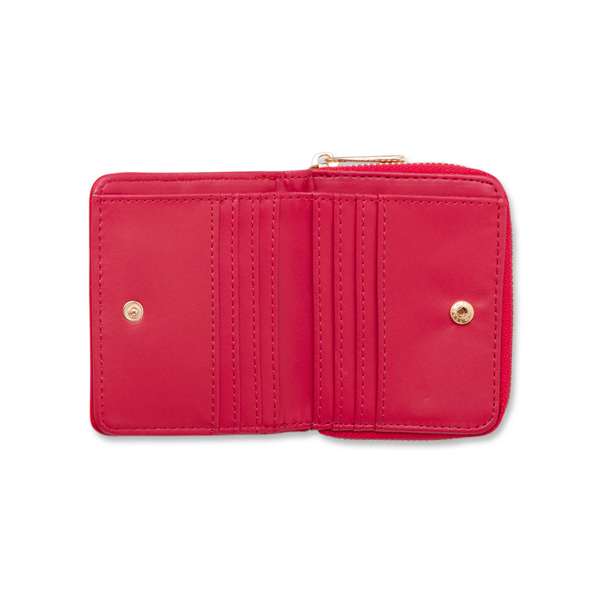 Portafoglio Rosso da Donna con logo in metallo Lora Ferres - Image 3