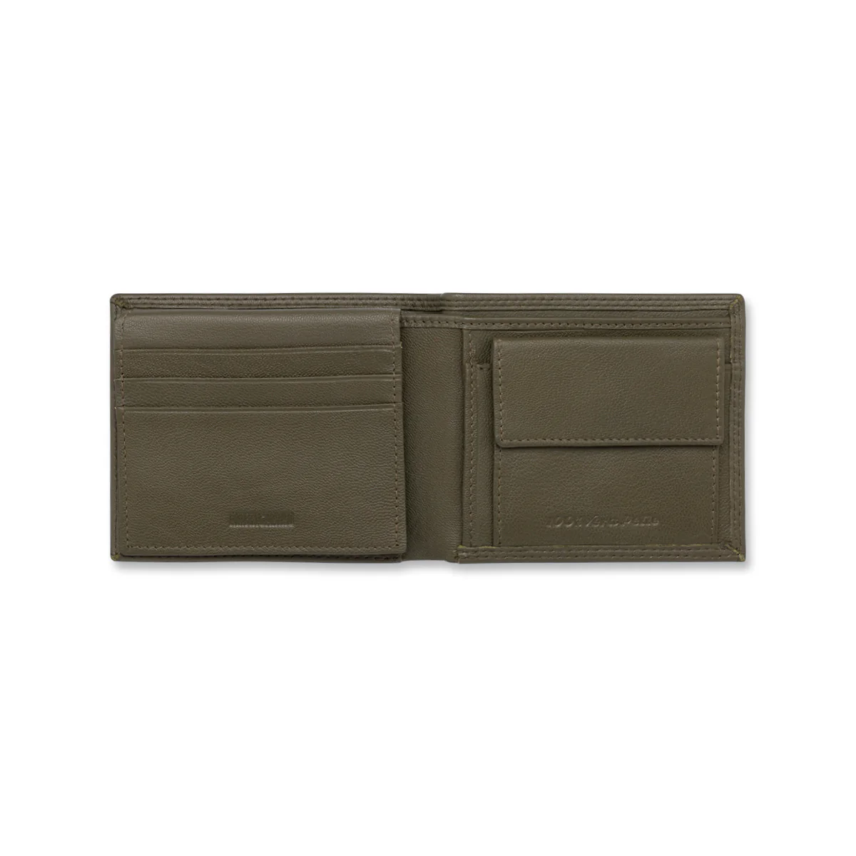 Portafoglio verde da Uomo in pelle con doppio scomparto Americanino - Image 3