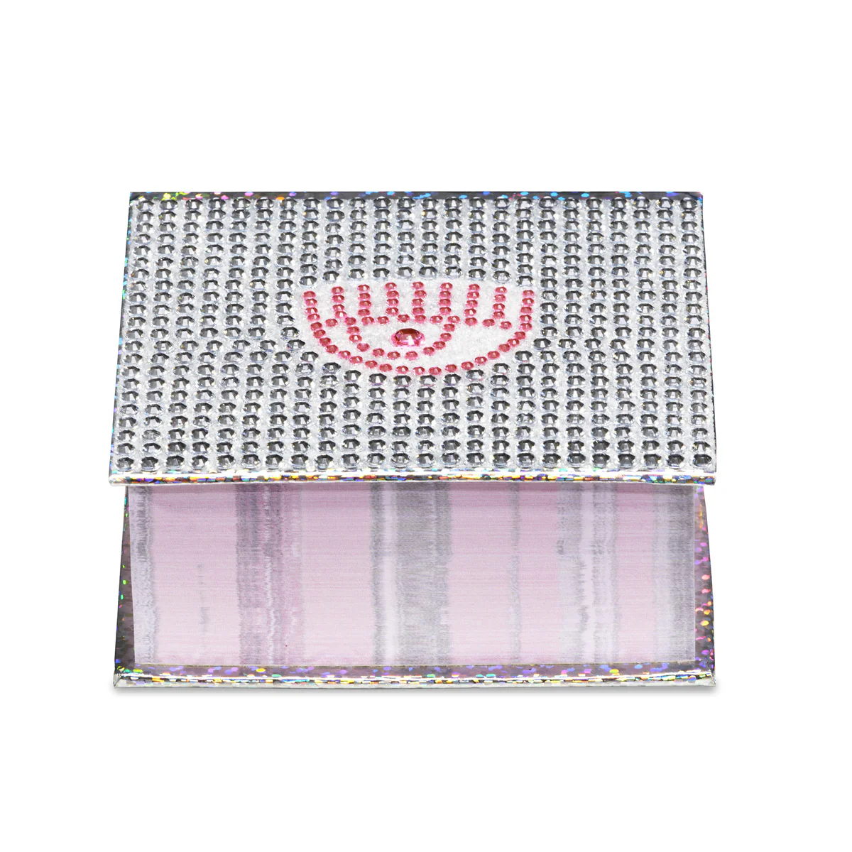 Post-it rosa con strass argento e rosa con logo Chiara Ferragni - Image 2