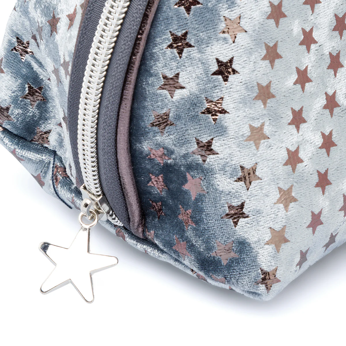 Pouch blu da donna con chiusura a zip Camomilla Milano - Image 4