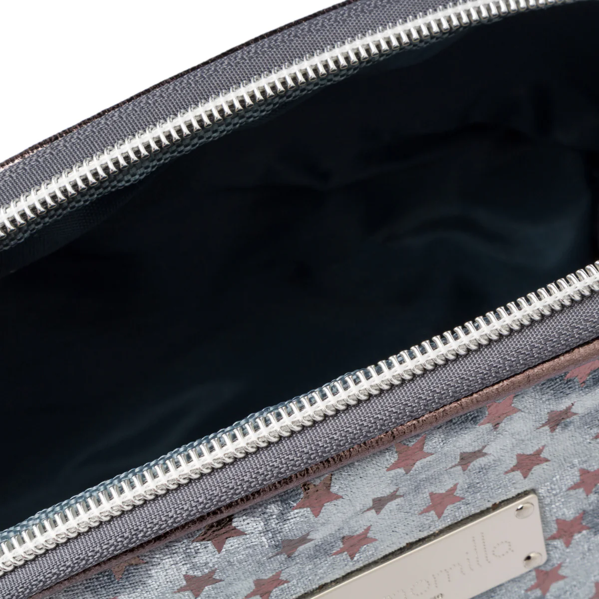 Pouch blu da donna con chiusura a zip Camomilla Milano - Image 5