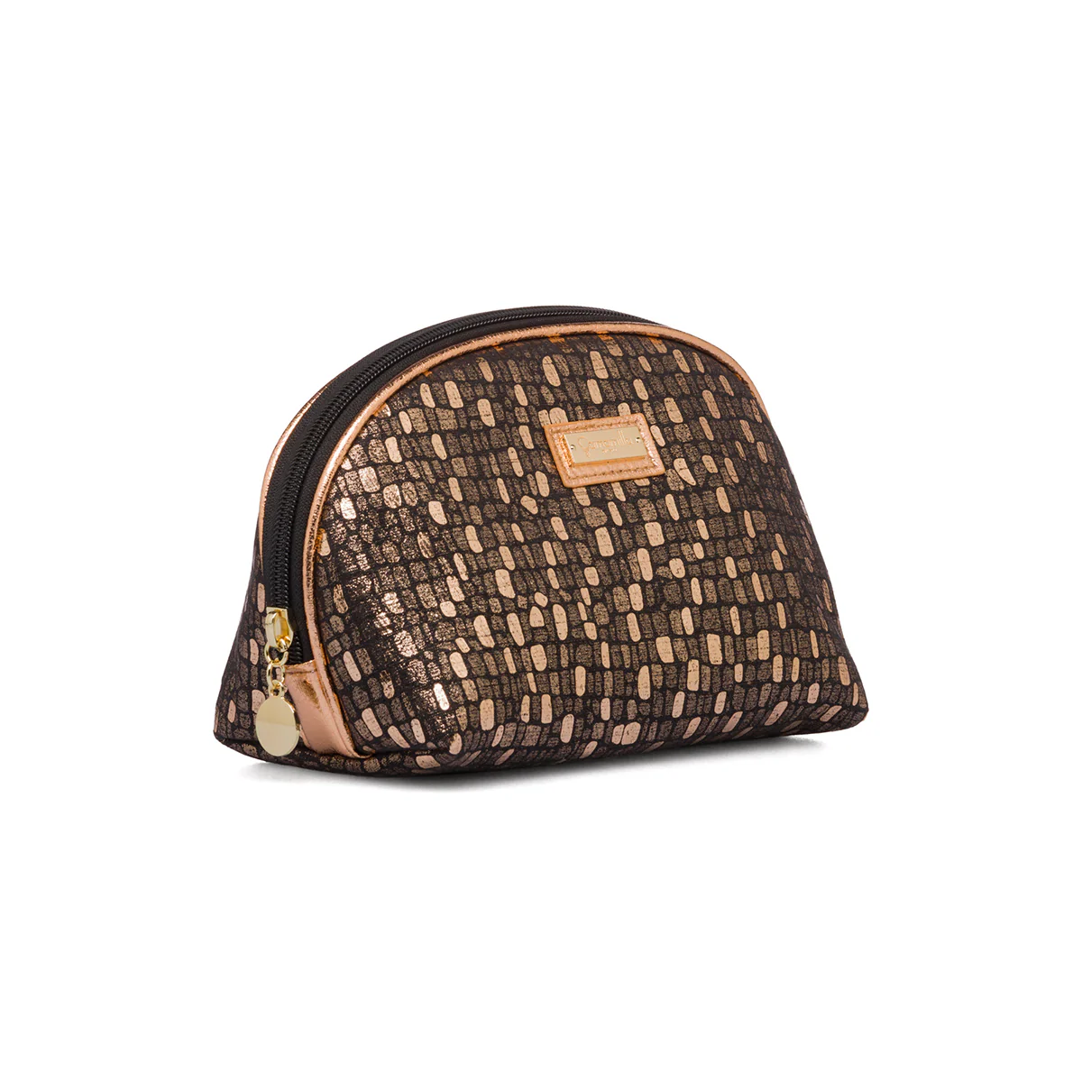 Pouch oro da donna con chiusura a zip e glitter Camomilla Milano - Image 2
