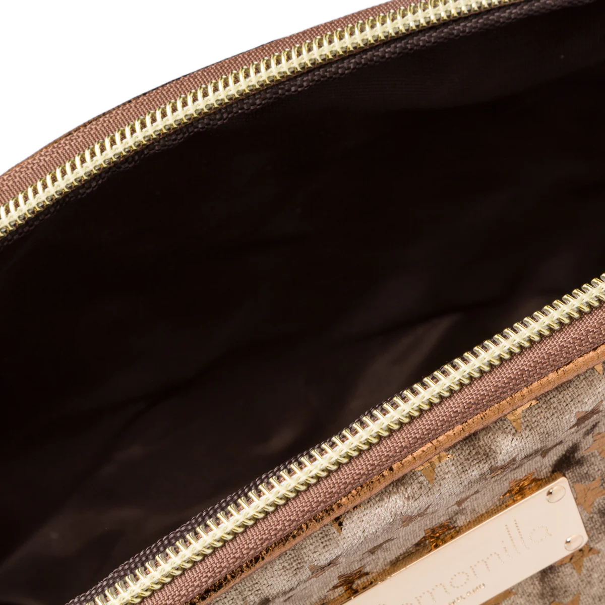 Pouch oro e grigio da donna con chiusura a zip Camomilla Milano - Image 5