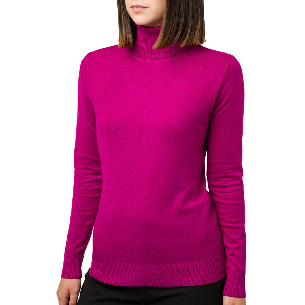 Pullover dolcevita viola da donna Swish Jeans
