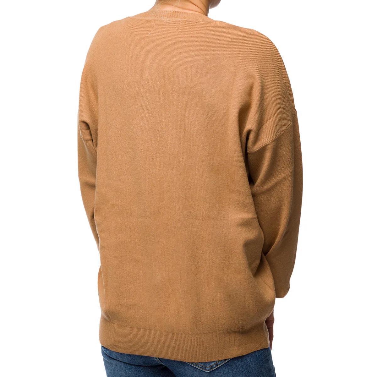 Pullover girocollo marrone da donna Swish Jeans - Image 2