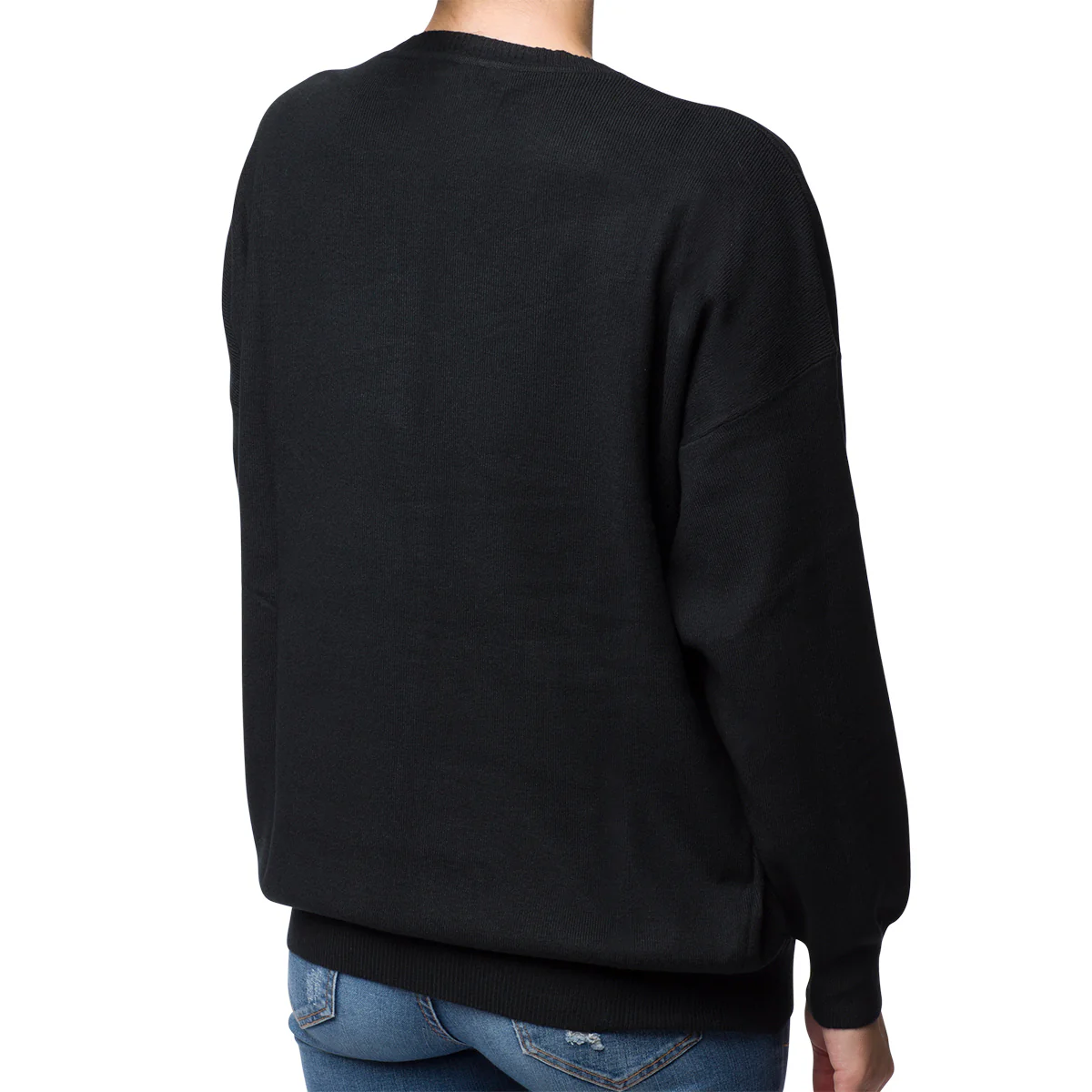Pullover girocollo nero da donna Swish Jeans - Image 2
