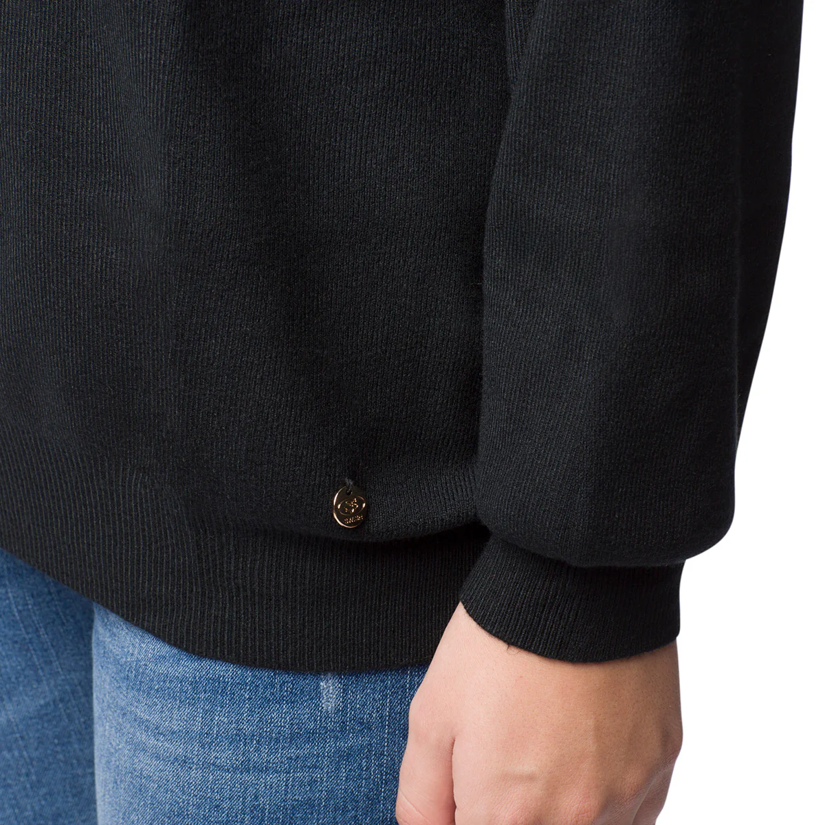 Pullover girocollo nero da donna Swish Jeans - Image 3