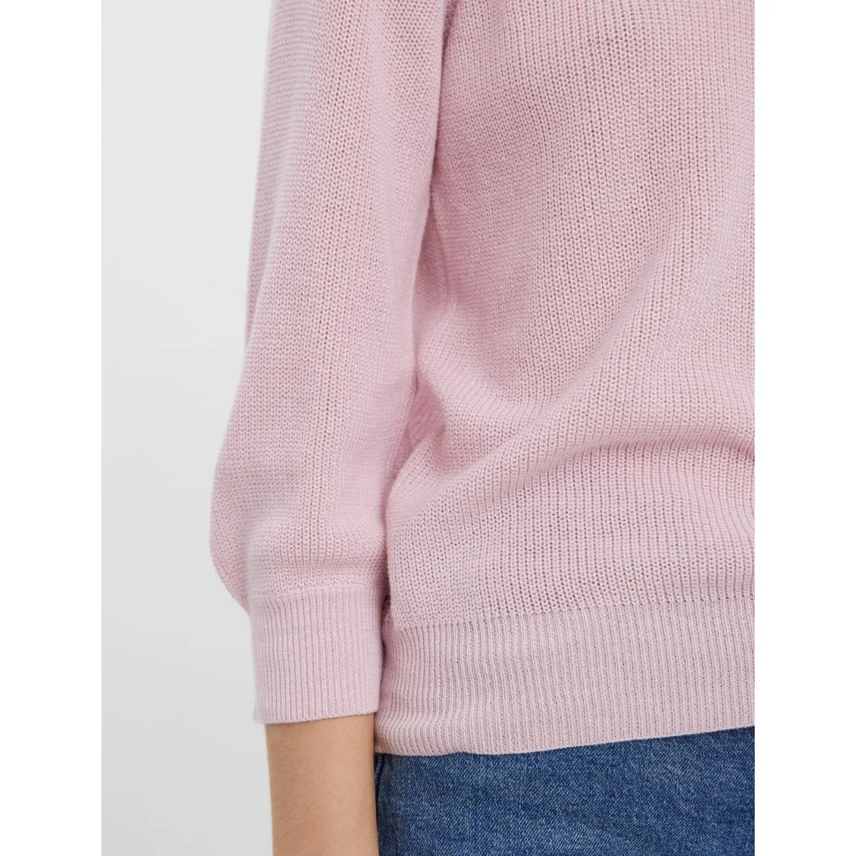 Pullover girocollo rosa in tessuto knit da donna Vero Moda - Image 4