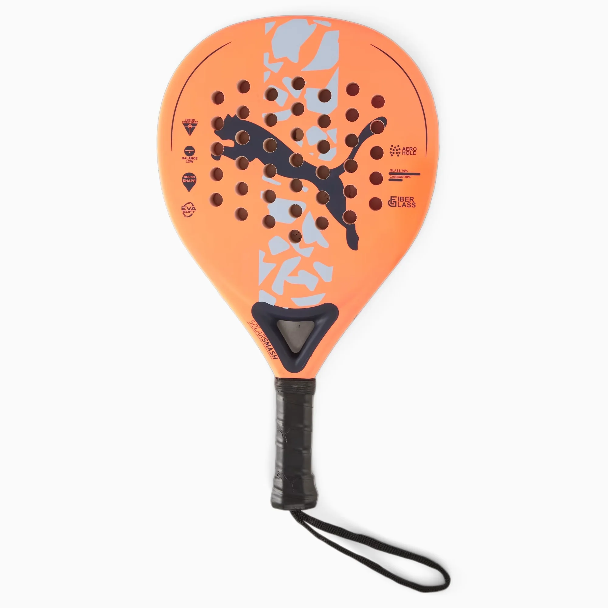 Racchetta da padel junior arancione con logo Puma SolarSMASH Jr