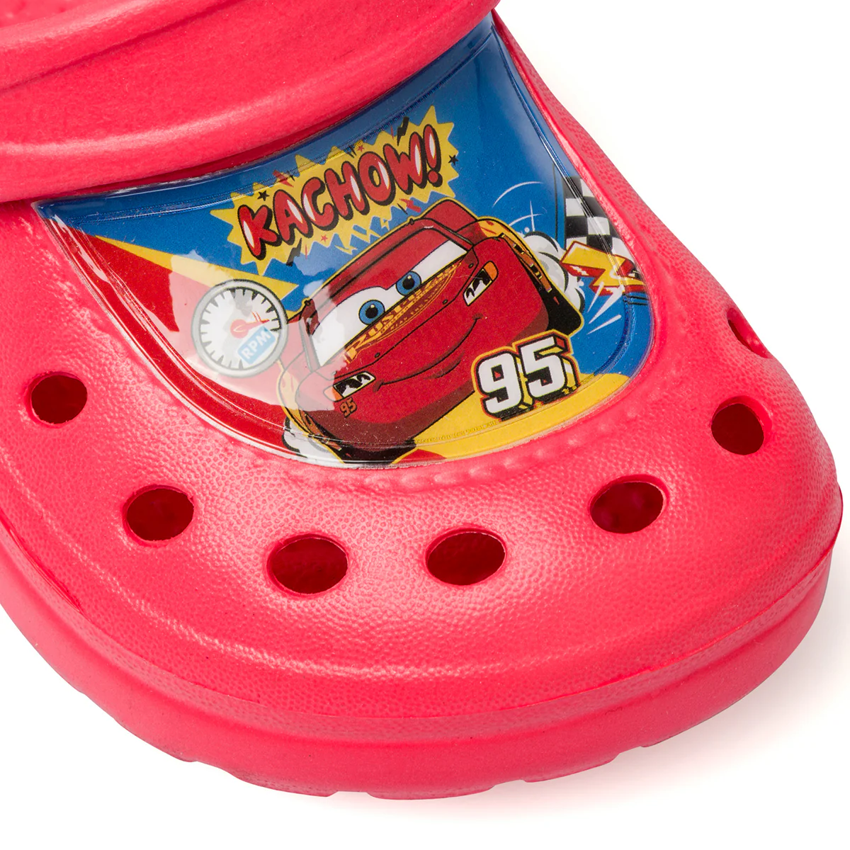 Sabot da bambino rossi con stampa Cars - Image 6