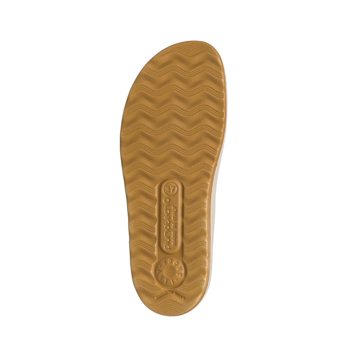Sabot da donna beige in pelle scamosciata con sottopiede anti-shock Fly Flot - Image 4
