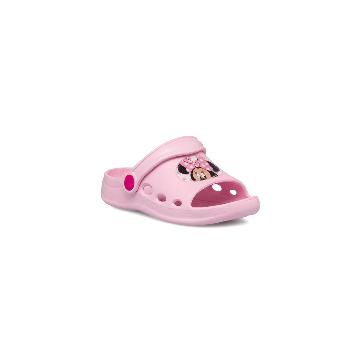 Sabot Bambina rosa con stampa e Cinturino Minnie - Image 2