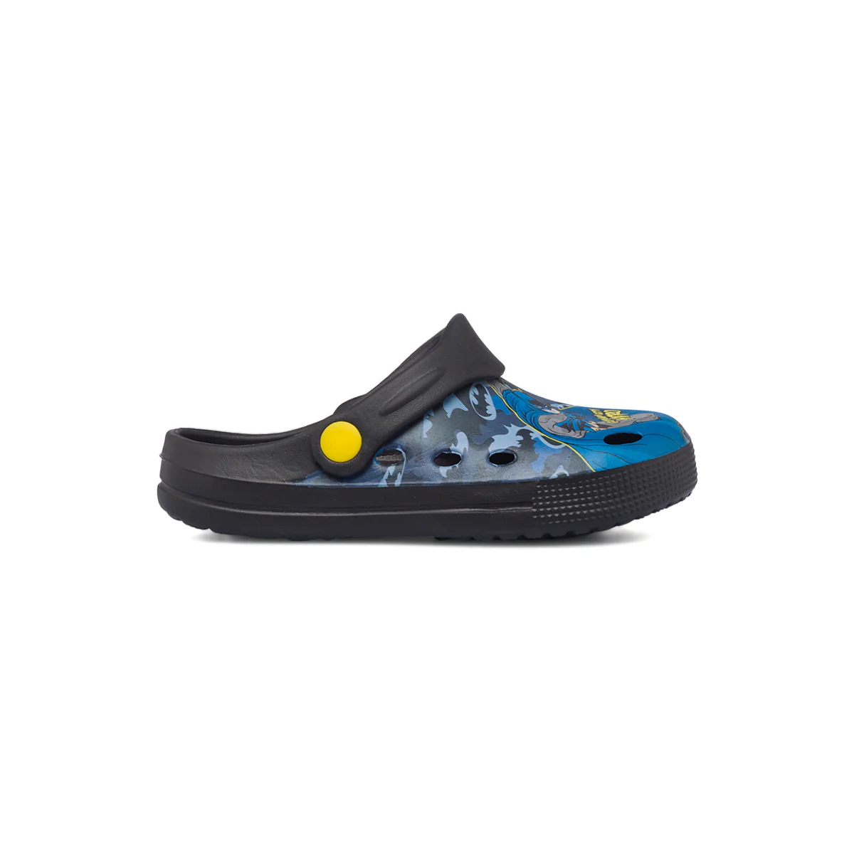 Sabot traforate nere da bambino con logo Batman