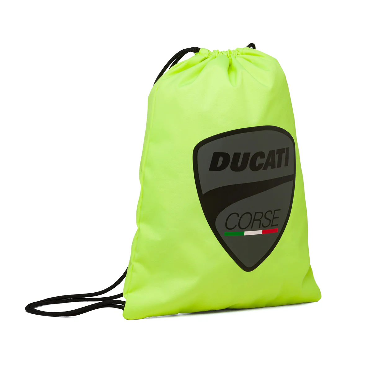 Sacca da palestra giallo fluo con badge Ducati Corse - Image 2